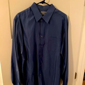 Long sleeve blue dress shirt